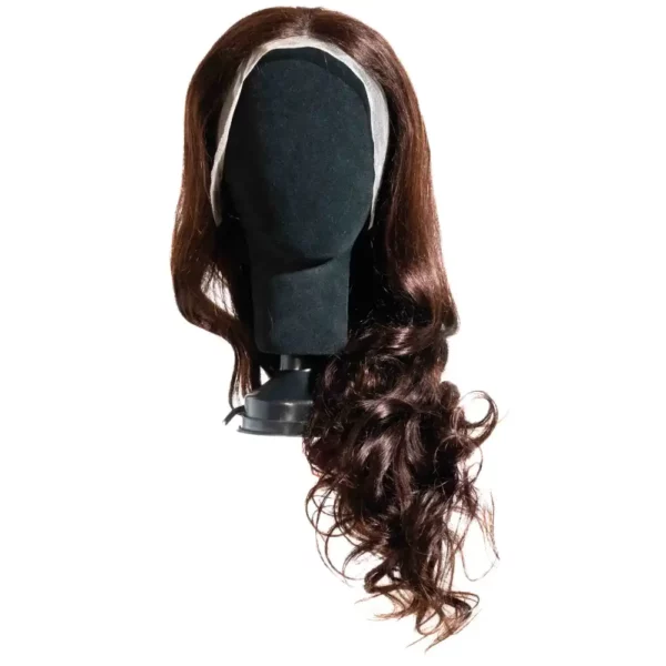 Chocolate Wavey Middle Part Wig11