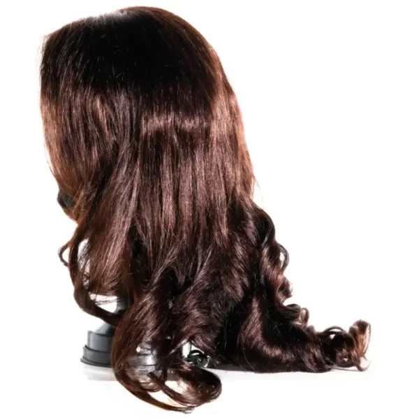 Chocolate Wavey Middle Part Wig3
