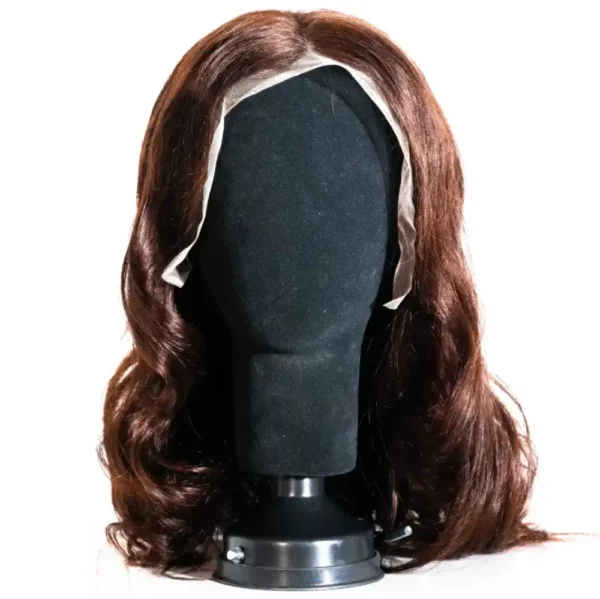 Chocolate Wavey Middle Part Wig4