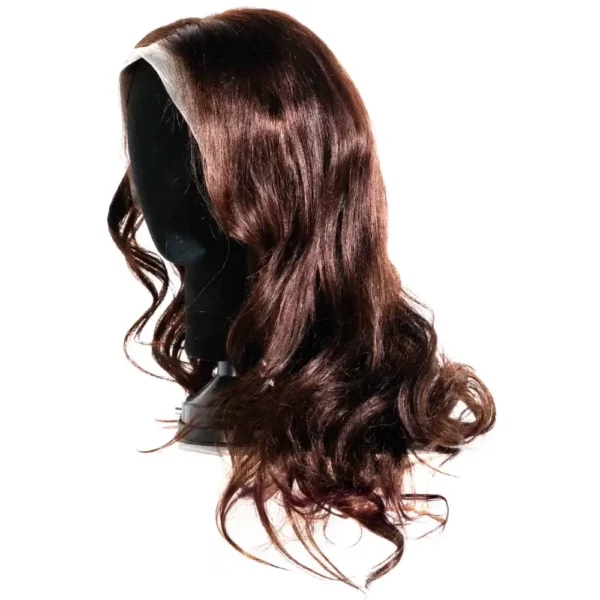 Chocolate Wavey Middle Part Wig5
