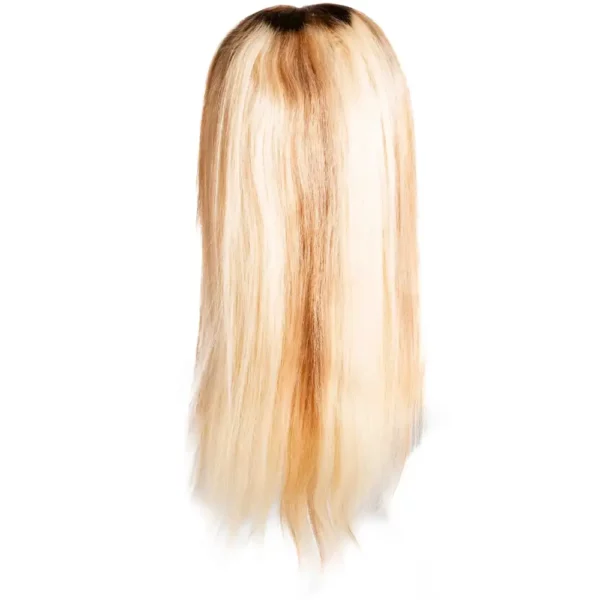 Natural Blonde Straight Middle Part Wig01