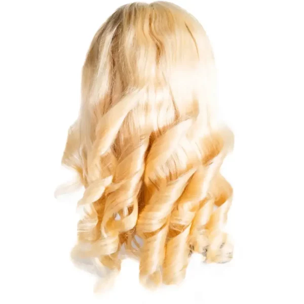 Platinum Blonde Water Wave Middle Part Wig03